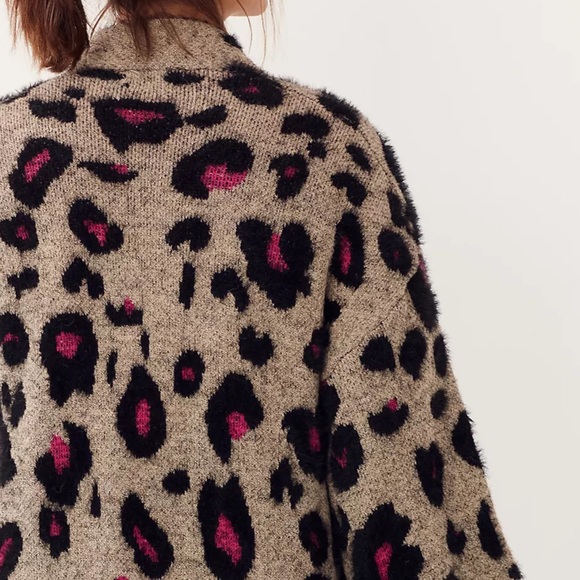 NWT Anthropologie Leopard Duster Cardigan - Picture 5 of 5